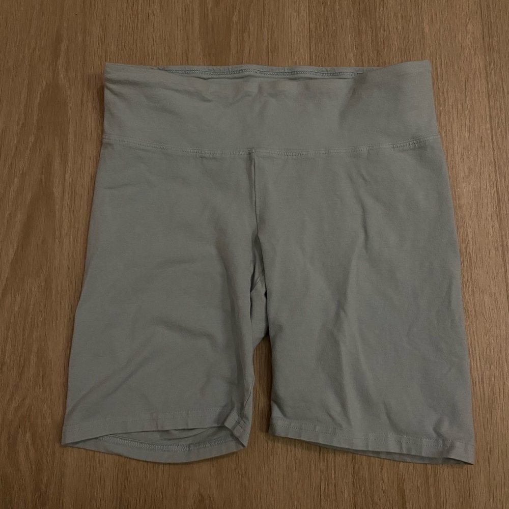 TNA LIGHT BLUE BIKER SHORTS